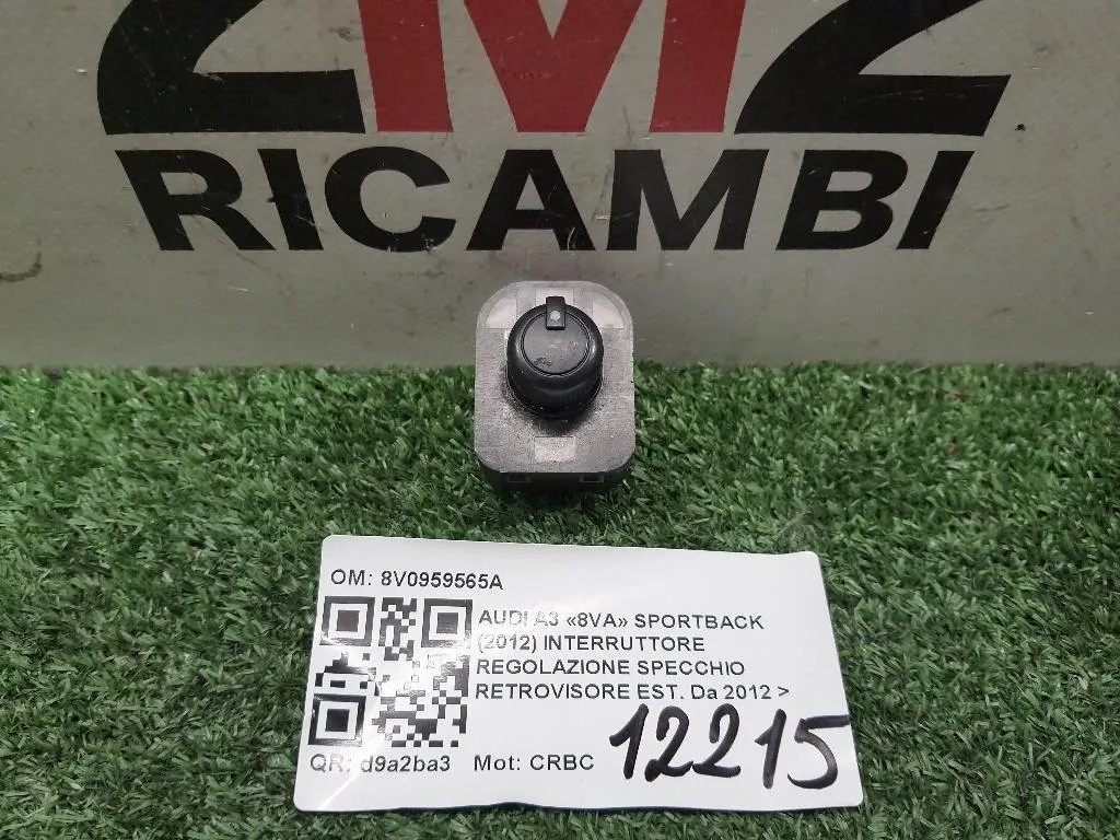 Interruttore Regolazione Specchio Retrovisore EST 8V0959565A Audi A3 8VA Sportback 2012