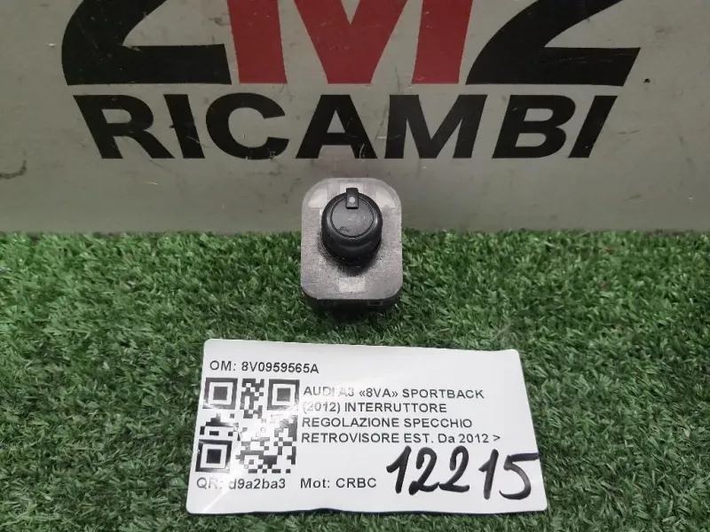 Interruttore Regolazione Specchio Retrovisore EST 8V0959565A Audi A3 8VA Sportback 2012