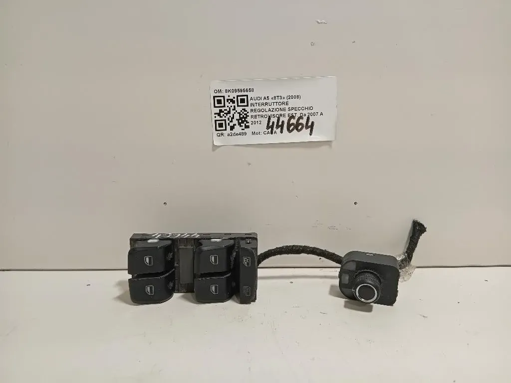 Interruttore Regolazione Specchio Retrovisore EST 8K09595658 Audi A5 8T3 2008
