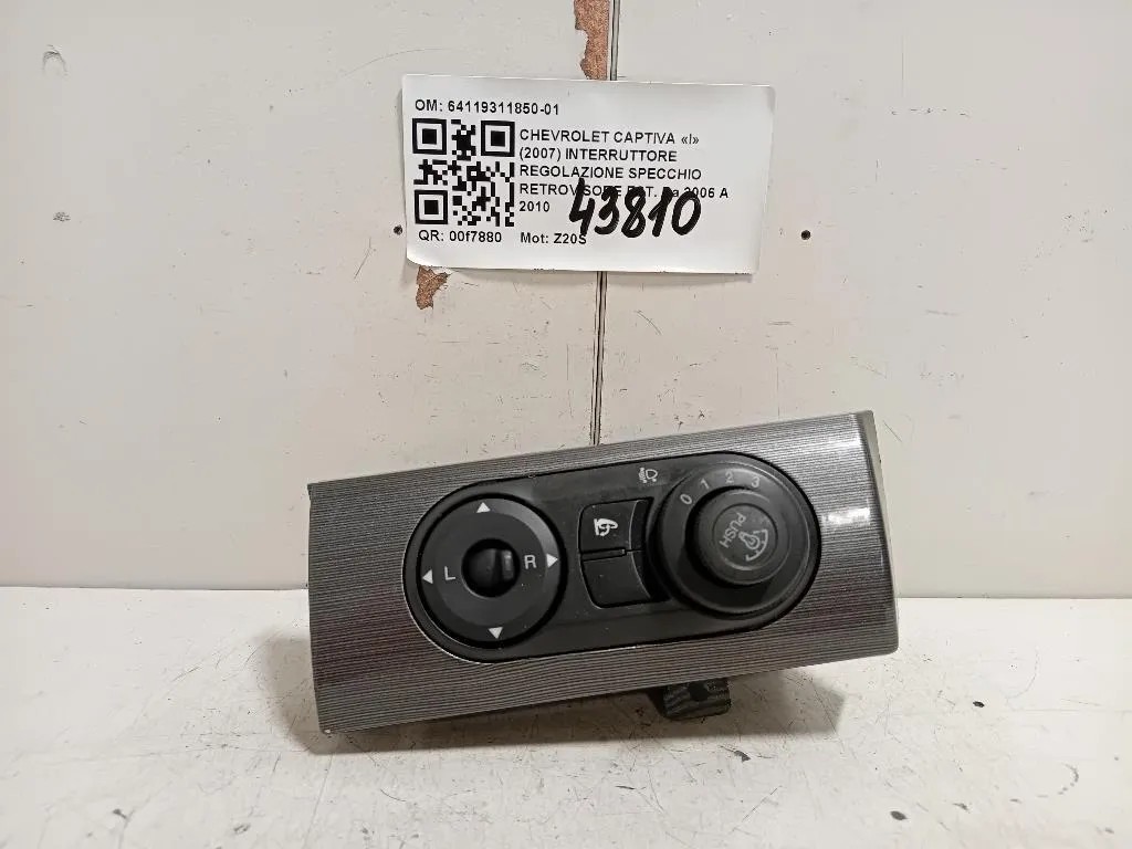 Interruttore Regolazione Specchio Retrovisore EST 64119311850-01 Chevrolet Captiva I 2007