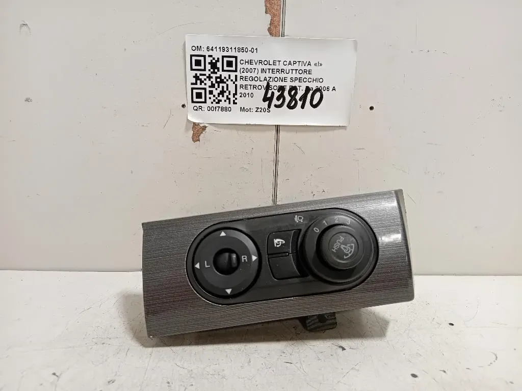 Interruttore Regolazione Specchio Retrovisore EST 64119311850-01 Chevrolet Captiva I 2007