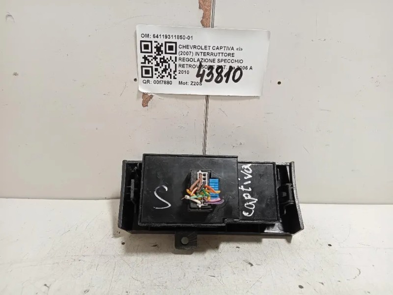 Interruttore Regolazione Specchio Retrovisore EST 64119311850-01 Chevrolet Captiva I 2007