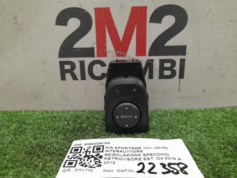Interruttore Regolazione Specchio Retrovisore EST 93530D9100 Kia Sportage IV 2016