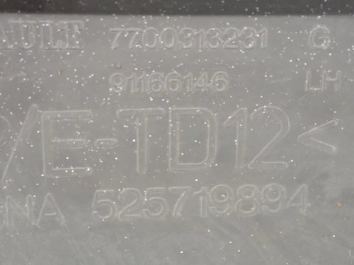 Paraurti Angolare POST SX 7700313231 Opel Vivaro A 2007