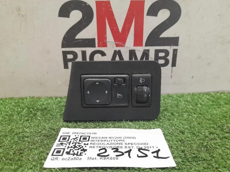 Interruttore Regolazione Specchio Retrovisore EST 25570CT01B Nissan Nv200 2009