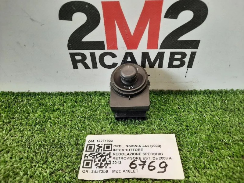 Interruttore Regolazione Specchio Retrovisore EST 13271833 Opel Insignia A 2009