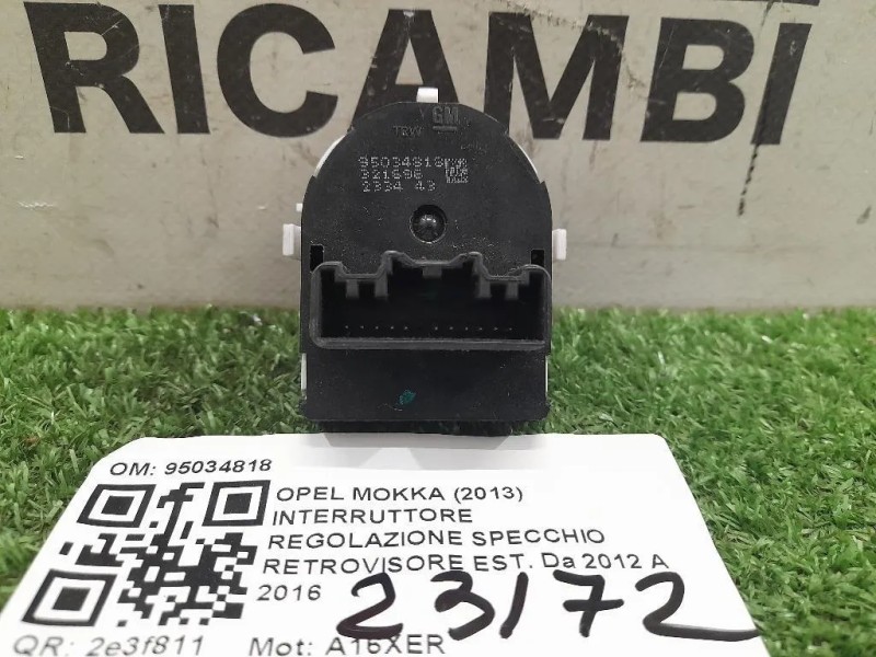 Interruttore Regolazione Specchio Retrovisore EST 95034818 Opel Mokka 2013