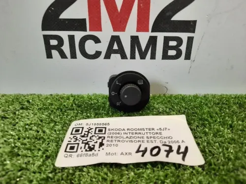 Interruttore Regolazione Specchio Retrovisore EST 5J1959565 Skoda Roomster 5J7 2006