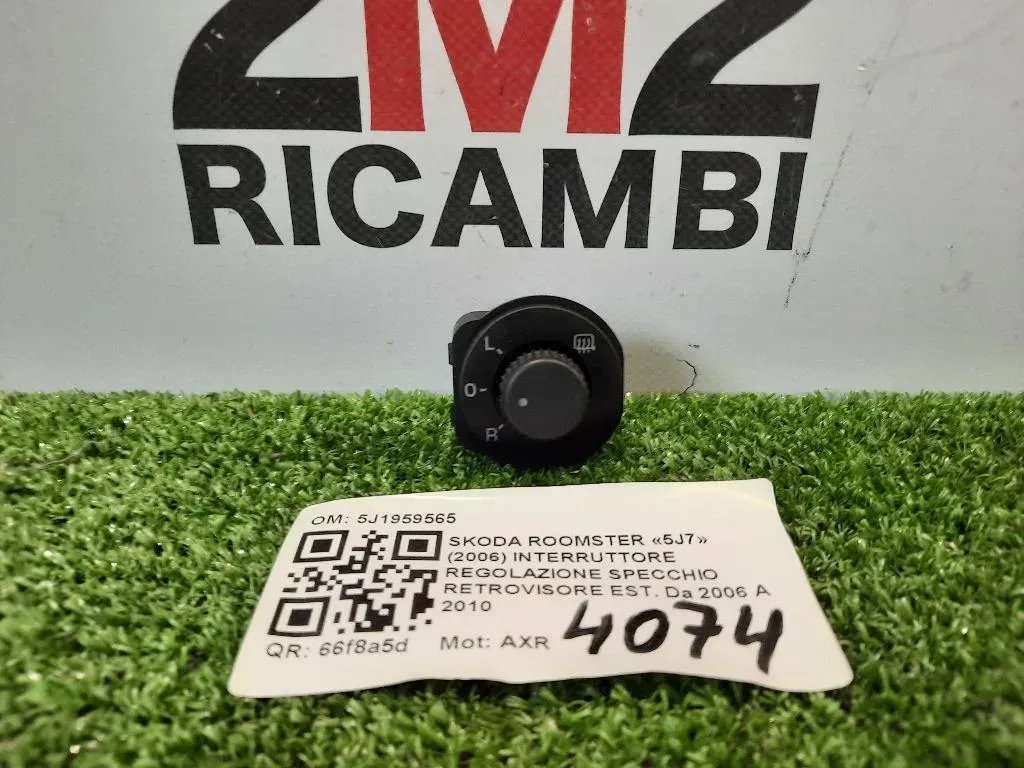 Interruttore Regolazione Specchio Retrovisore EST 5J1959565 Skoda Roomster 5J7 2006