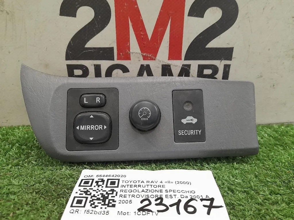 Interruttore Regolazione Specchio Retrovisore EST 5544642020 Toyota RAV 4 II 2000