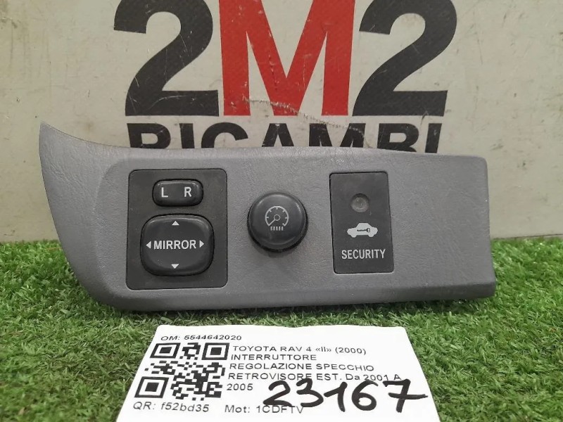 Interruttore Regolazione Specchio Retrovisore EST 5544642020 Toyota RAV 4 II 2000