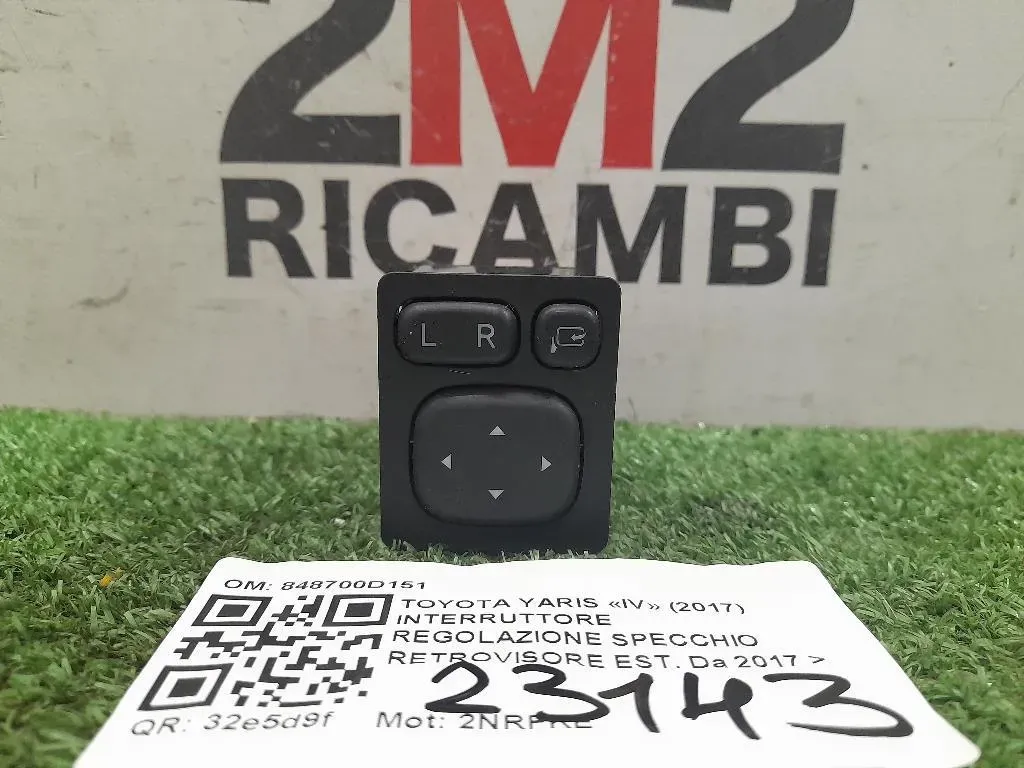 Interruttore Regolazione Specchio Retrovisore EST 848700D151 Toyota Yaris IV 2017