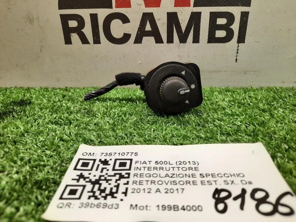 Interruttore Regolazione Specchio Retrovisore EST SX 735710775 Fiat 500L 2013