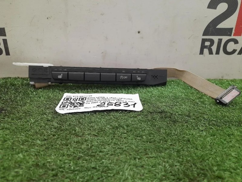 Interruttore Riscaldamento Sedile ANT 61316971799 Bmw Serie 1 E87 Berlina 2005