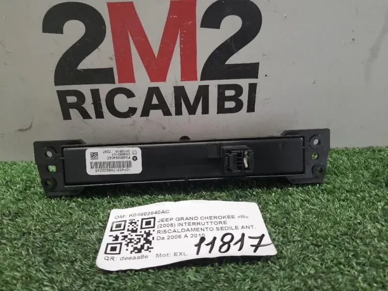 Interruttore Riscaldamento Sedile ANT K04602840AC Jeep Grand Cherokee III 2005