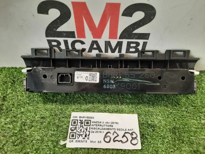 Interruttore Riscaldamento Sedile ANT BHR155260 Mazda 3 III 2016