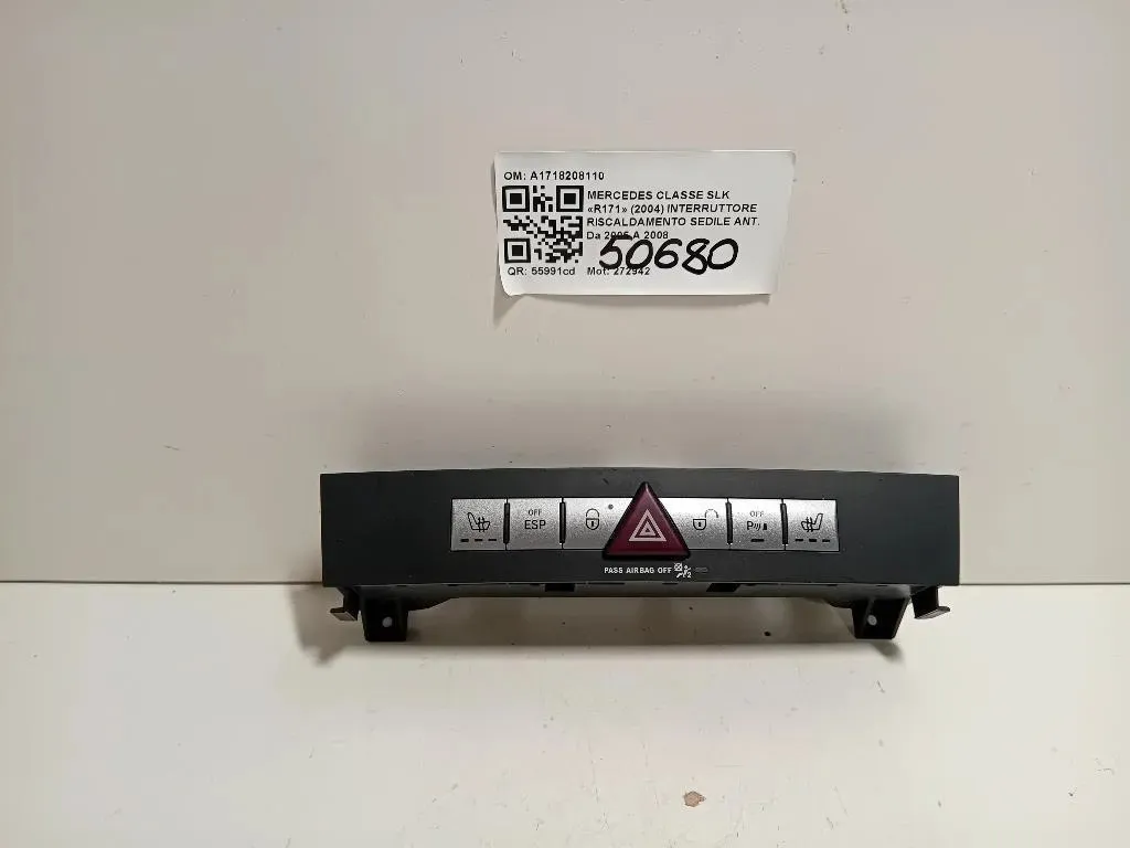 Interruttore Riscaldamento Sedile ANT A1718208110 Mercedes Classe SLK R171 2004