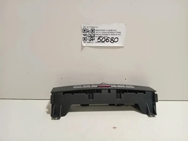 Interruttore Riscaldamento Sedile ANT A1718208110 Mercedes Classe SLK R171 2004
