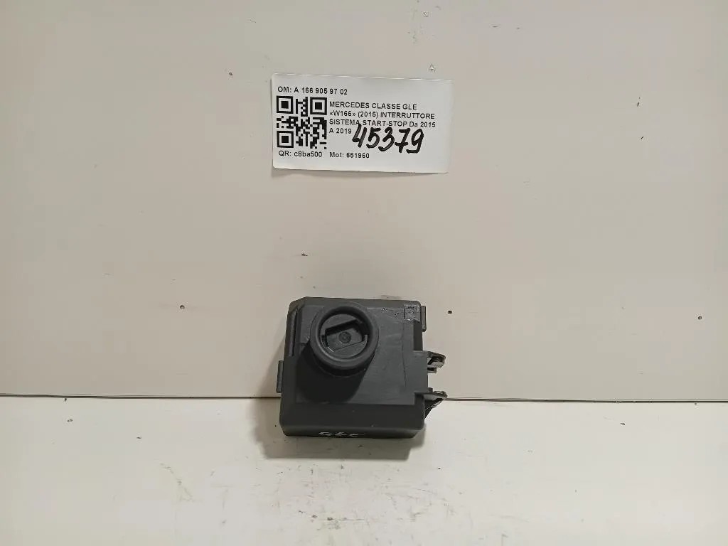Interruttore Sistema Start-stop A 166 905 97 02 Mercedes Classe GLE W166 2015