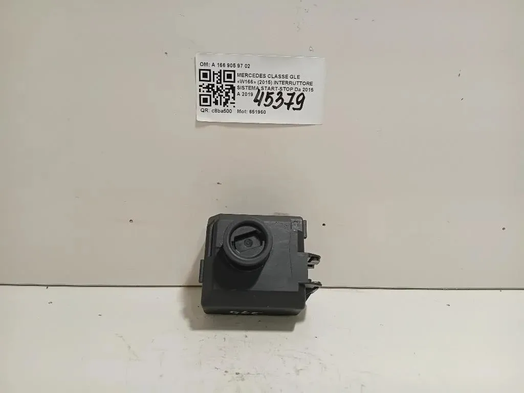 Interruttore Sistema Start-stop A 166 905 97 02 Mercedes Classe GLE W166 2015