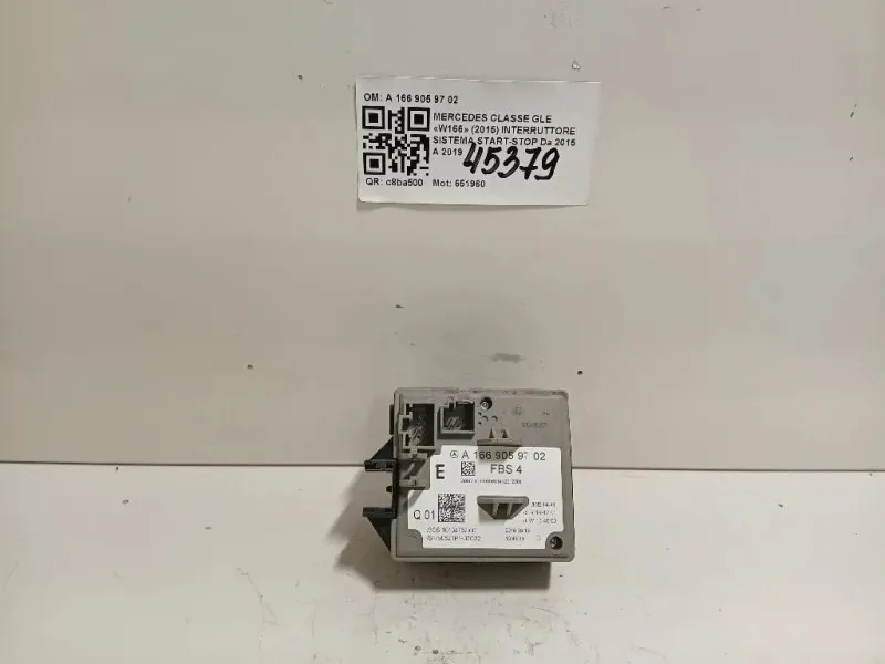 Interruttore Sistema Start-stop A 166 905 97 02 Mercedes Classe GLE W166 2015