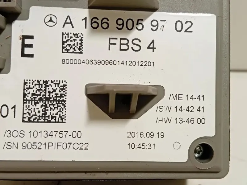 Interruttore Sistema Start-stop A 166 905 97 02 Mercedes Classe GLE W166 2015