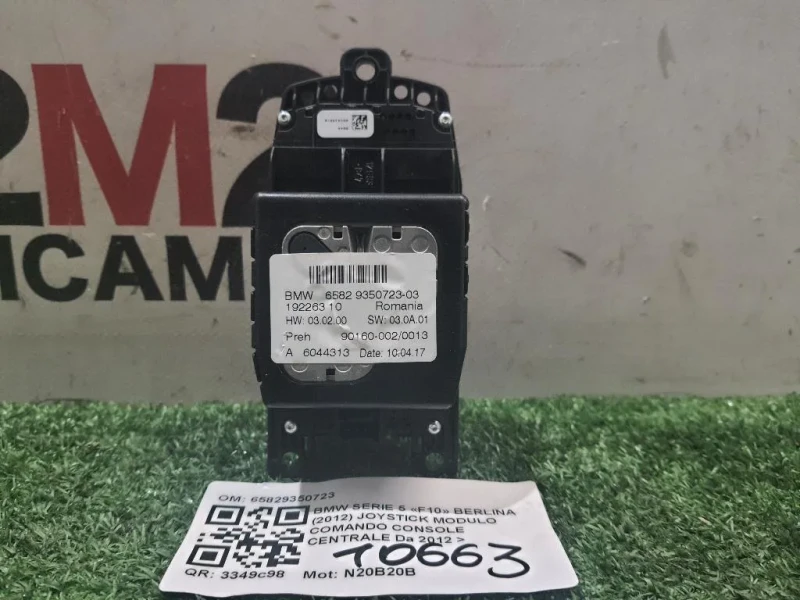 Joystick Modulo Comando Console Centrale 65829350723 Bmw Serie 5 F10 Berlina 2012