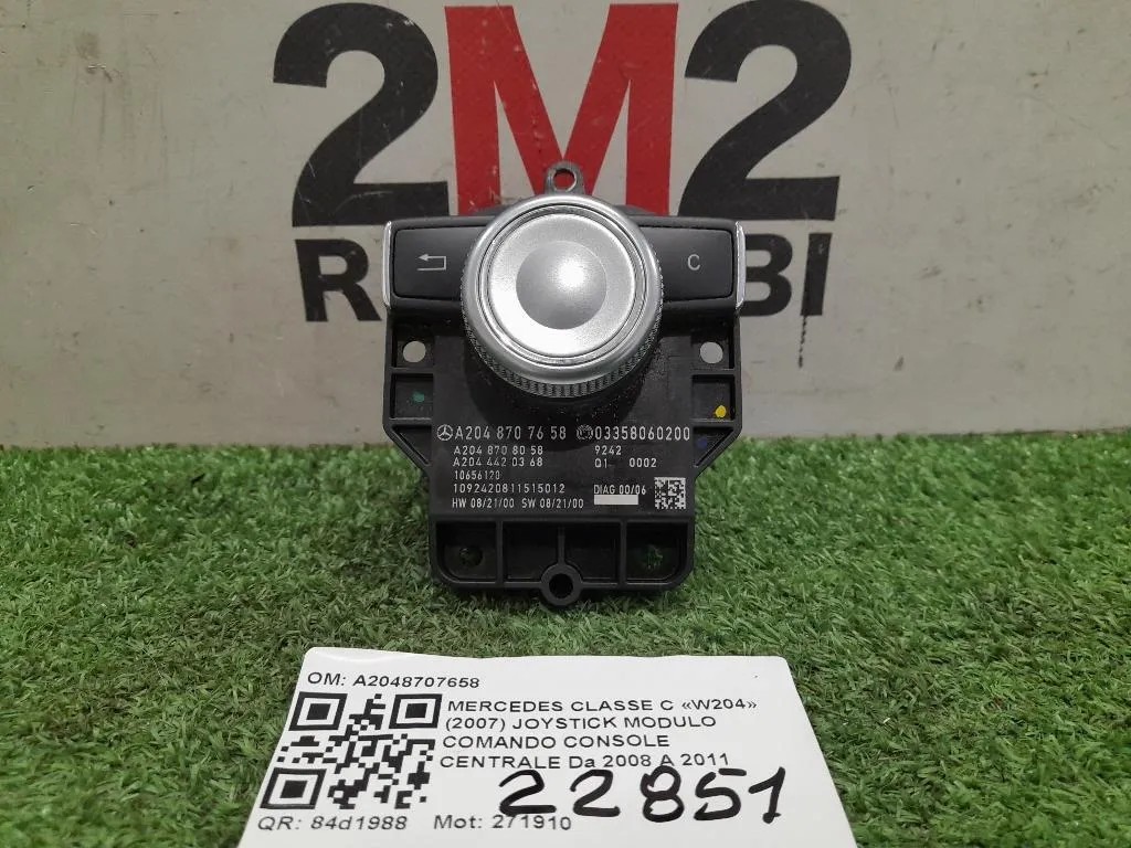 Joystick Modulo Comando Console Centrale A2048707658 Mercedes Classe C W204 2007