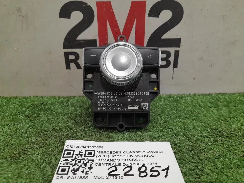 Joystick Modulo Comando Console Centrale A2048707658 Mercedes Classe C W204 2007
