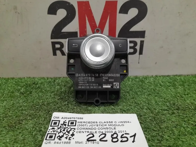 Joystick Modulo Comando Console Centrale A2048707658 Mercedes Classe C W204 2007