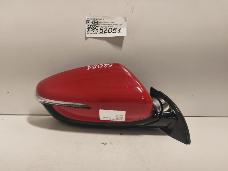 Retrovisore Esterno ANT DX 20435146 10 FILE Kia CEED III 2018