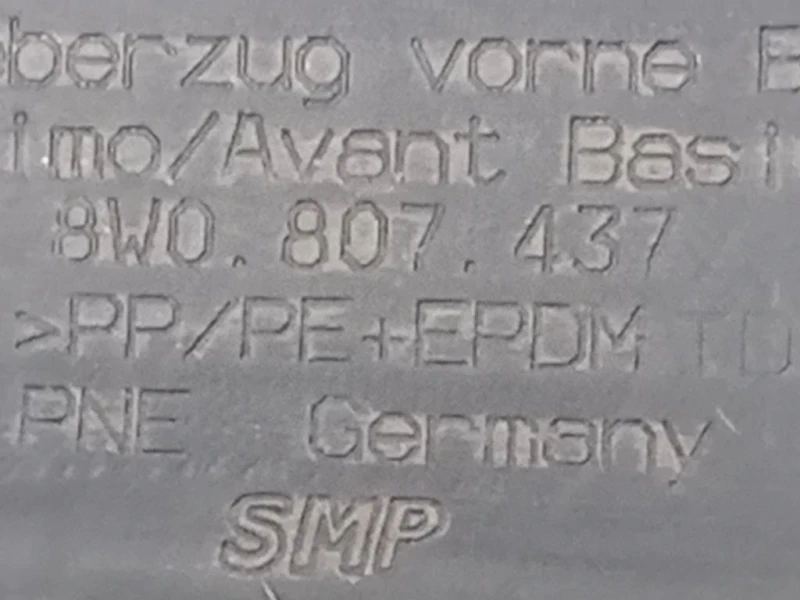 Paraurti ANT 8W0 807 437 Audi A4 8WC 2019