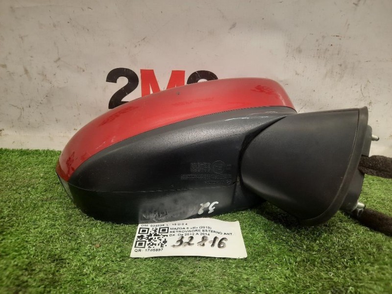 Retrovisore Esterno ANT DX SPECCHIO SPECCHIETTO 8 FILI Mazda 6 III 2013