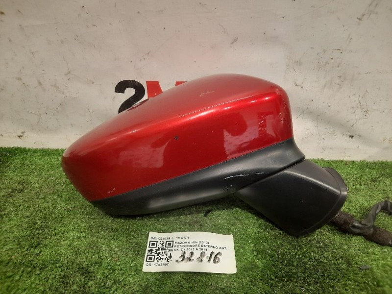 Retrovisore Esterno ANT DX SPECCHIO SPECCHIETTO 8 FILI Mazda 6 III 2013