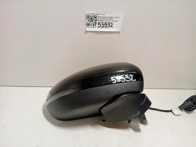 Retrovisore Esterno ANT DX A0998117400 7 FILE Mercedes Classe A W177 2018