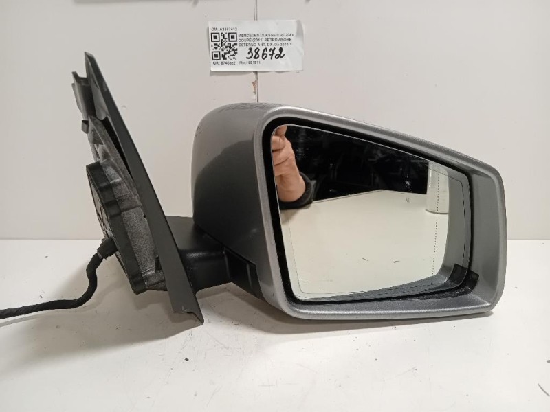 Retrovisore Esterno ANT DX A3167412 12 FILE Mercedes Classe C C204 Coupé 2011