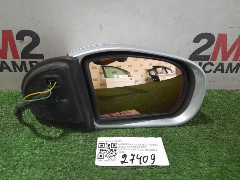 Retrovisore Esterno ANT DX A2038106476 11 FILI Mercedes Classe C W203 2000