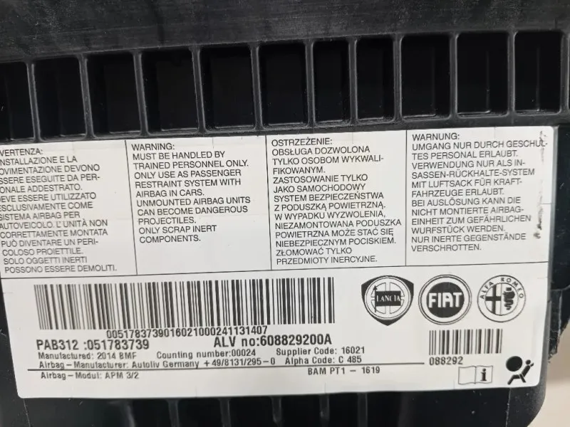 KIT Airbag KIT AIRBAG Fiat 500 II 2008