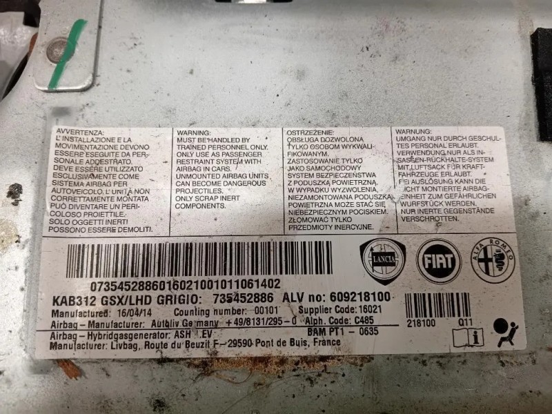 KIT Airbag KIT AIRBAG Fiat 500 II 2008