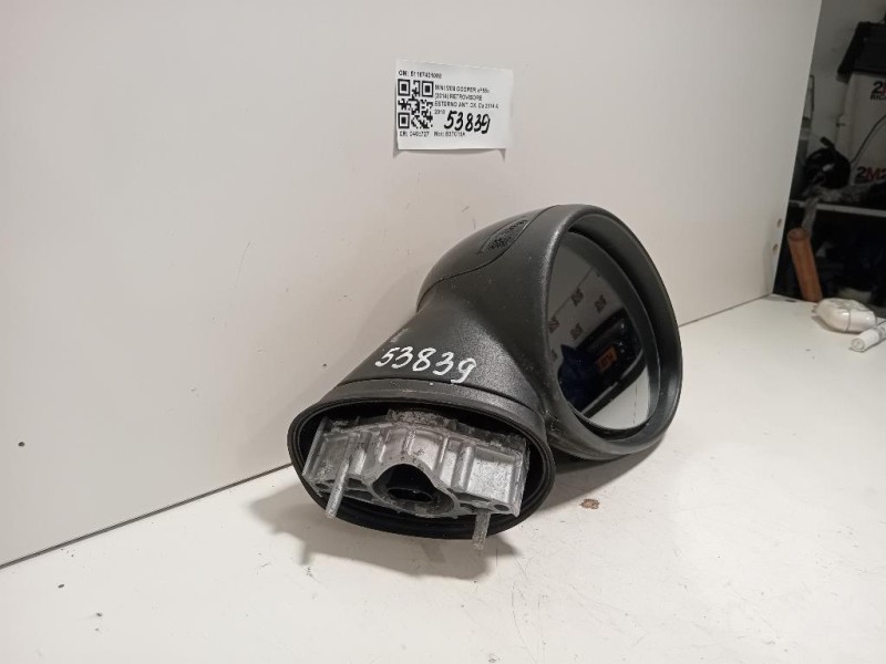 Retrovisore Esterno ANT DX 51167401088 5 FILE Mini MINI Cooper F55 2014