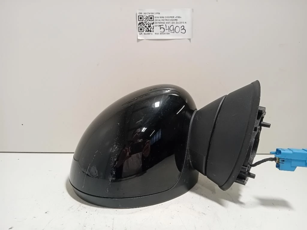 Retrovisore Esterno ANT DX 51167401088 3 PIN Mini MINI Cooper F56 2014