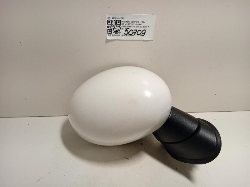 Retrovisore Esterno ANT DX 51167401088 5 FILE Mini MINI Cooper F56 2014