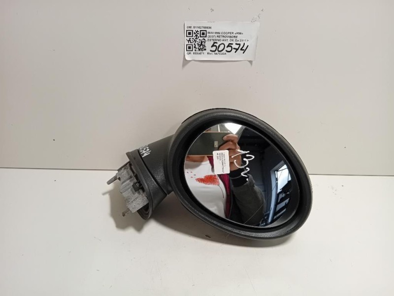 Retrovisore Esterno ANT DX 51162755636 5 PIN Mini MINI Cooper R56 2007