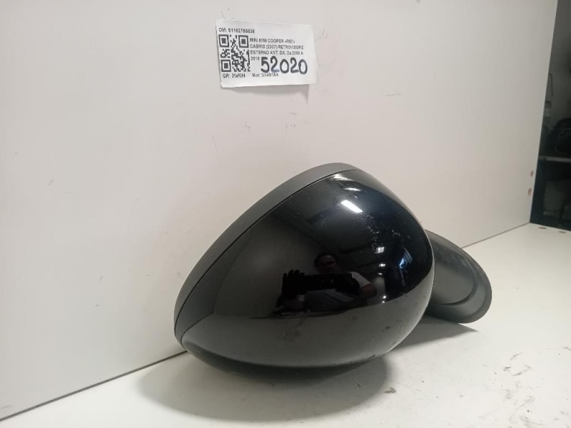 Retrovisore Esterno ANT DX 51162755636 5 FILE Mini MINI Cooper R57 Cabrio 2007