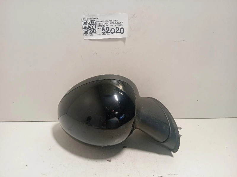 Retrovisore Esterno ANT DX 51162755636 5 FILE Mini MINI Cooper R57 Cabrio 2007