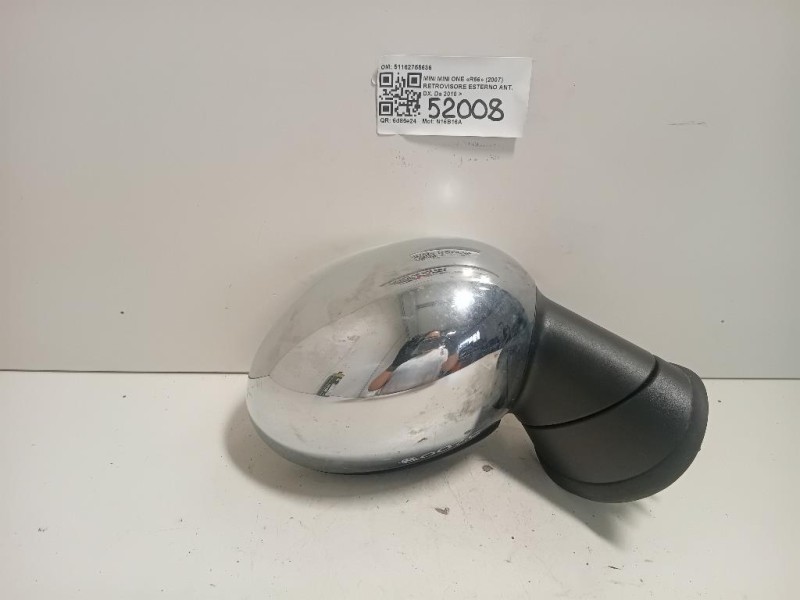 Retrovisore Esterno ANT DX 51162755636 5 FILE Mini MINI ONE R56 2007