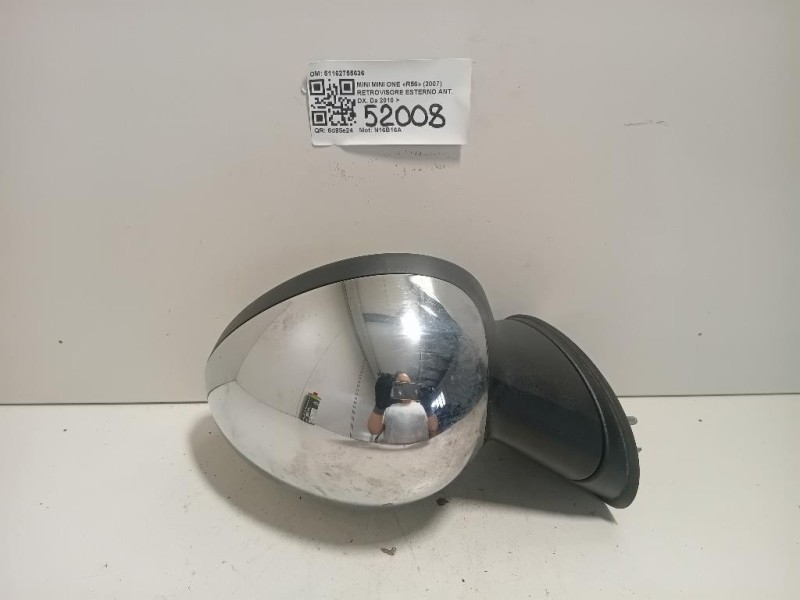 Retrovisore Esterno ANT DX 51162755636 5 FILE Mini MINI ONE R56 2007