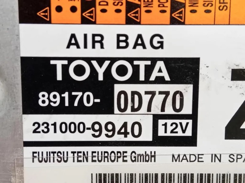 KIT Airbag KIT AIRBAG YARIS 2017 Toyota Yaris IV 2017