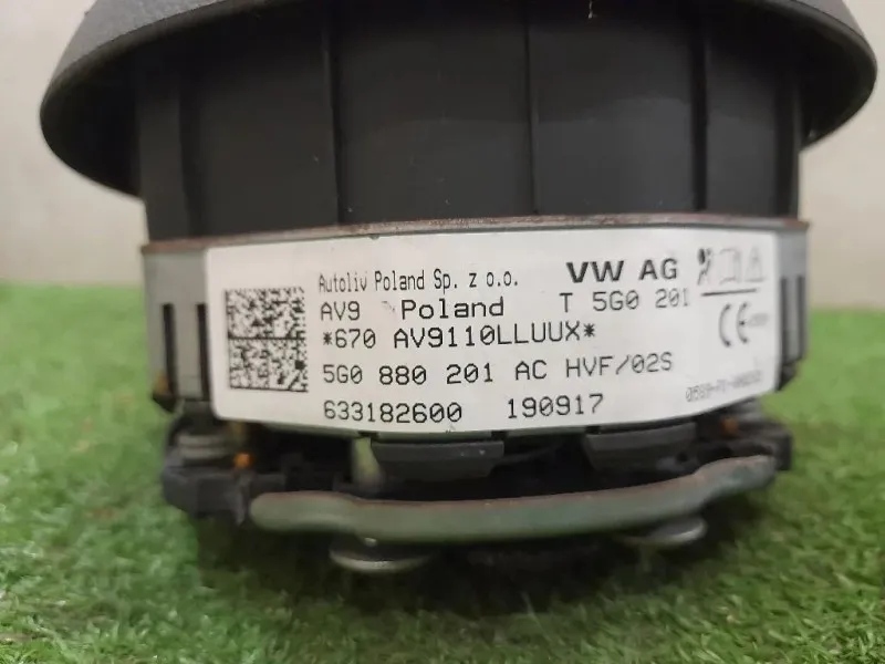 KIT Airbag 8V0880204J 5G0880201AC 5G4857705 5G4857706 Volkswagen GOLF VII 2017