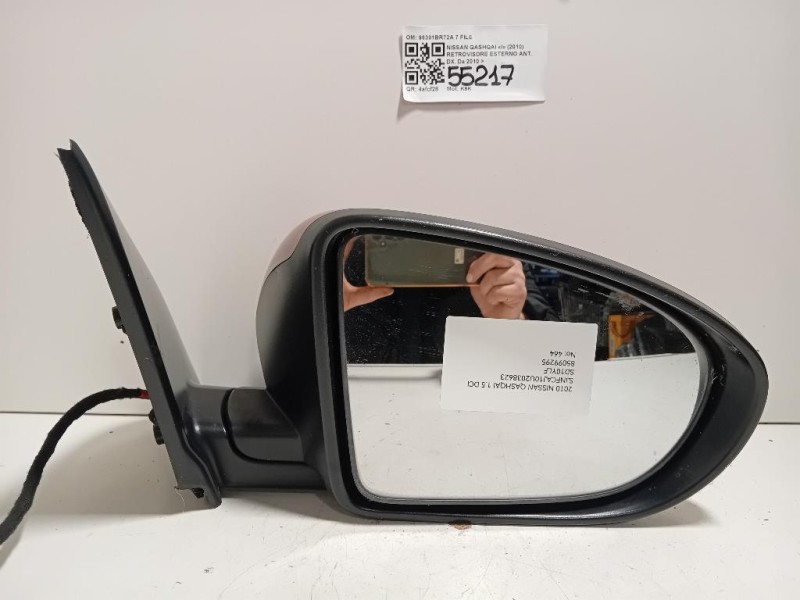 Retrovisore Esterno ANT DX 96301BR72A 7 FILE Nissan Qashqai I 2010